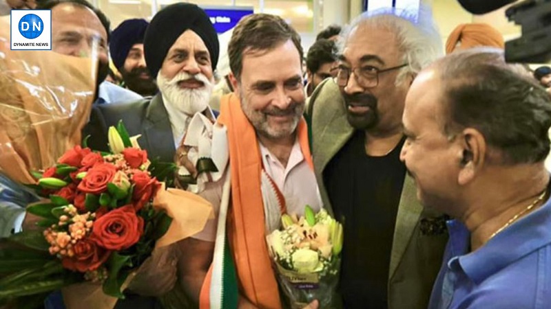 Rahul Gandhi arrives in Dallas to a grand welcome