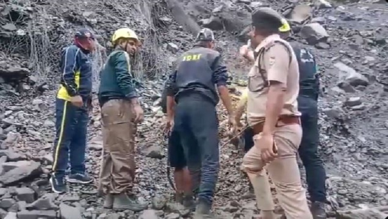 Visual from the landslide site