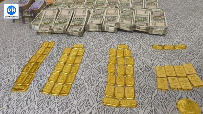 Cash and gold recovered by CBI