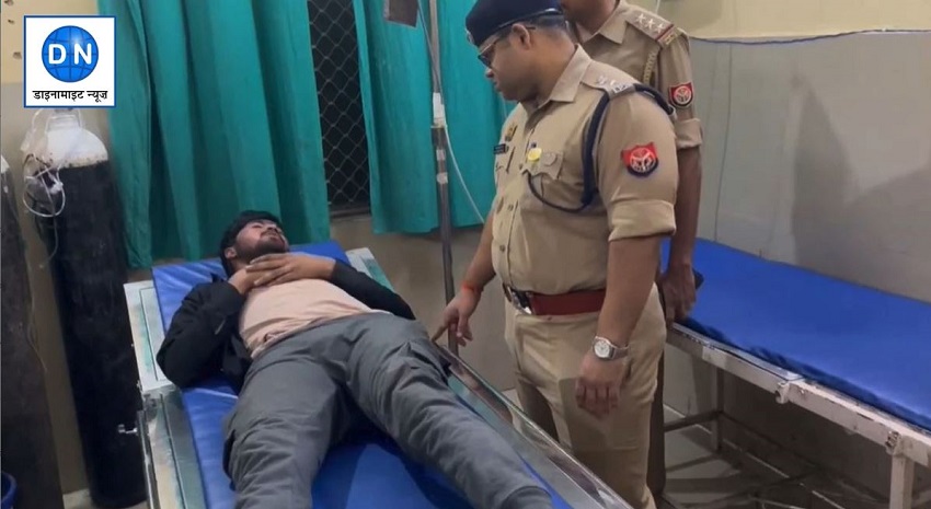 पुलिस मुठभेड़ में बदमाश को गोली लगी