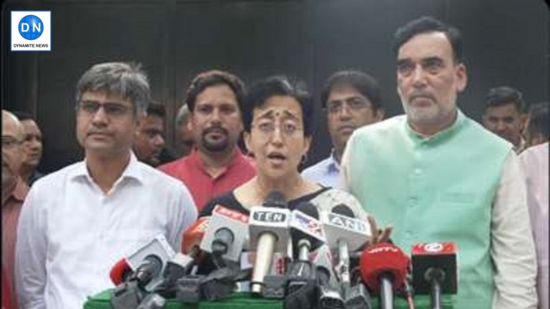 Delhi Designated CM Atishi addresses the media