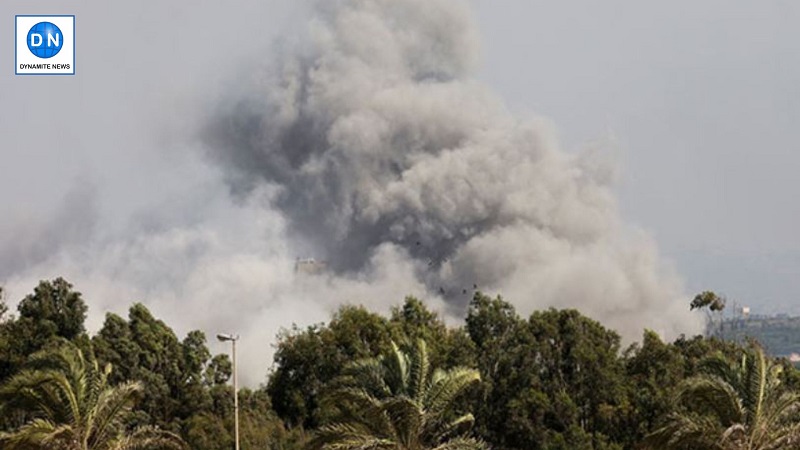 Smoke billows over southern Lebanon following Israeli strikes