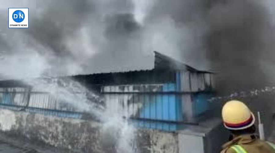 Fire in commercial building in Lucknow