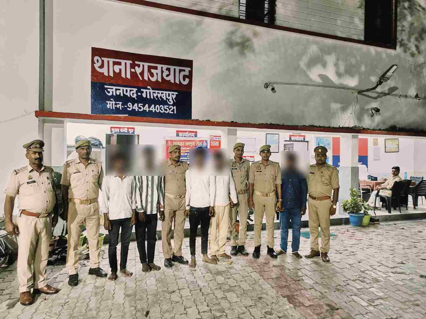 पुलिस की गिरफ्त में दोनो आरोपी