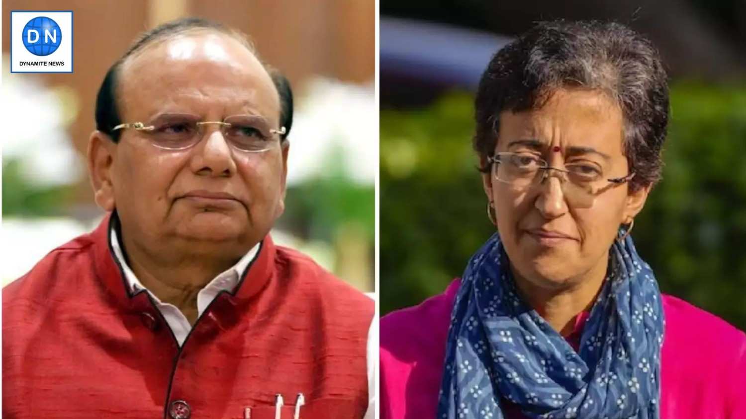 LG Vinai Kumar Saxena and CM Atishi