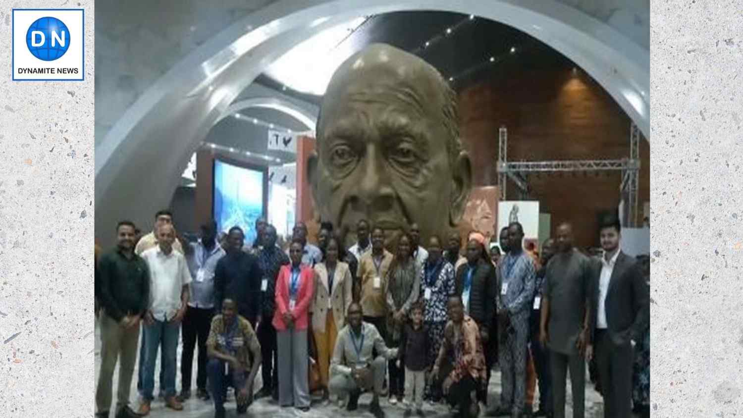 African Journalists visiting the Statue of Unity