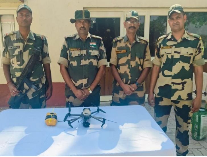 Two drones and heroin were recovered