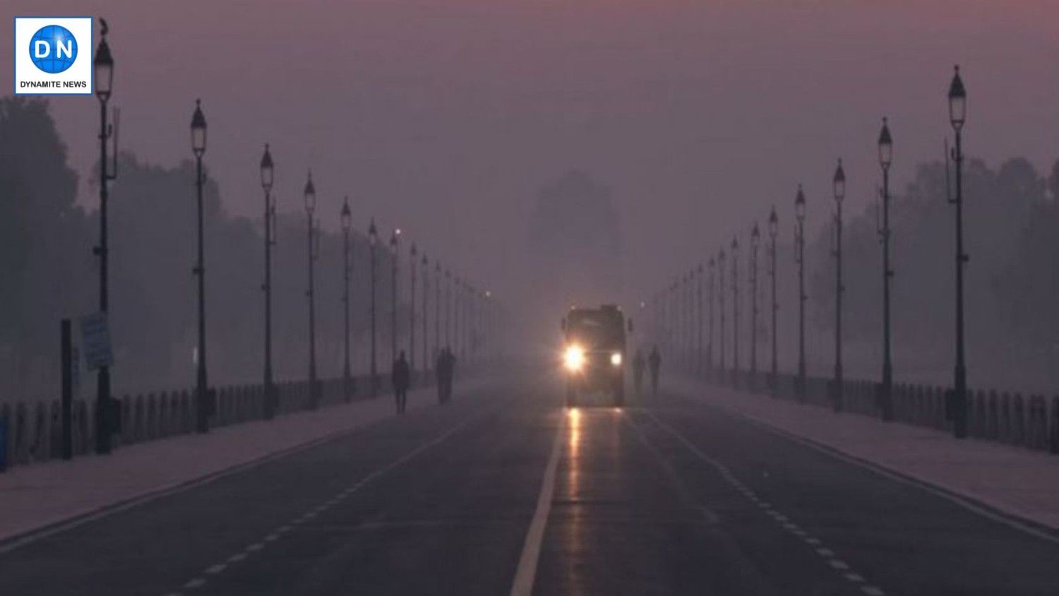 Morning visuals of fog in Delhi