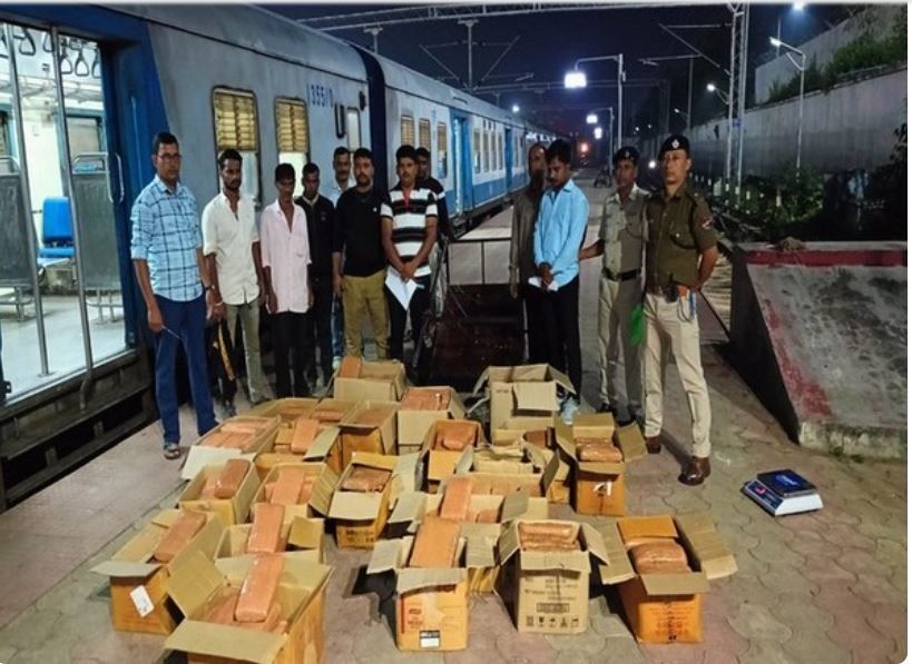 Two arrested with cannabis at Agartala Rly Station