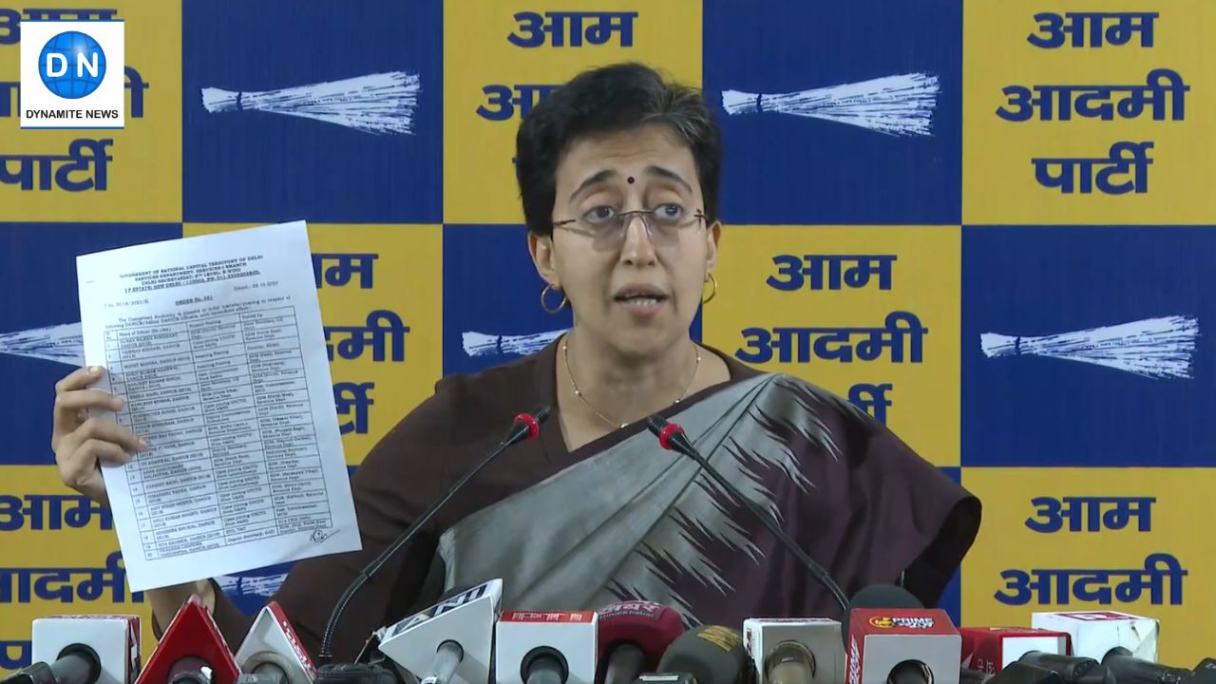 Delhi CM Atishi holds press conference