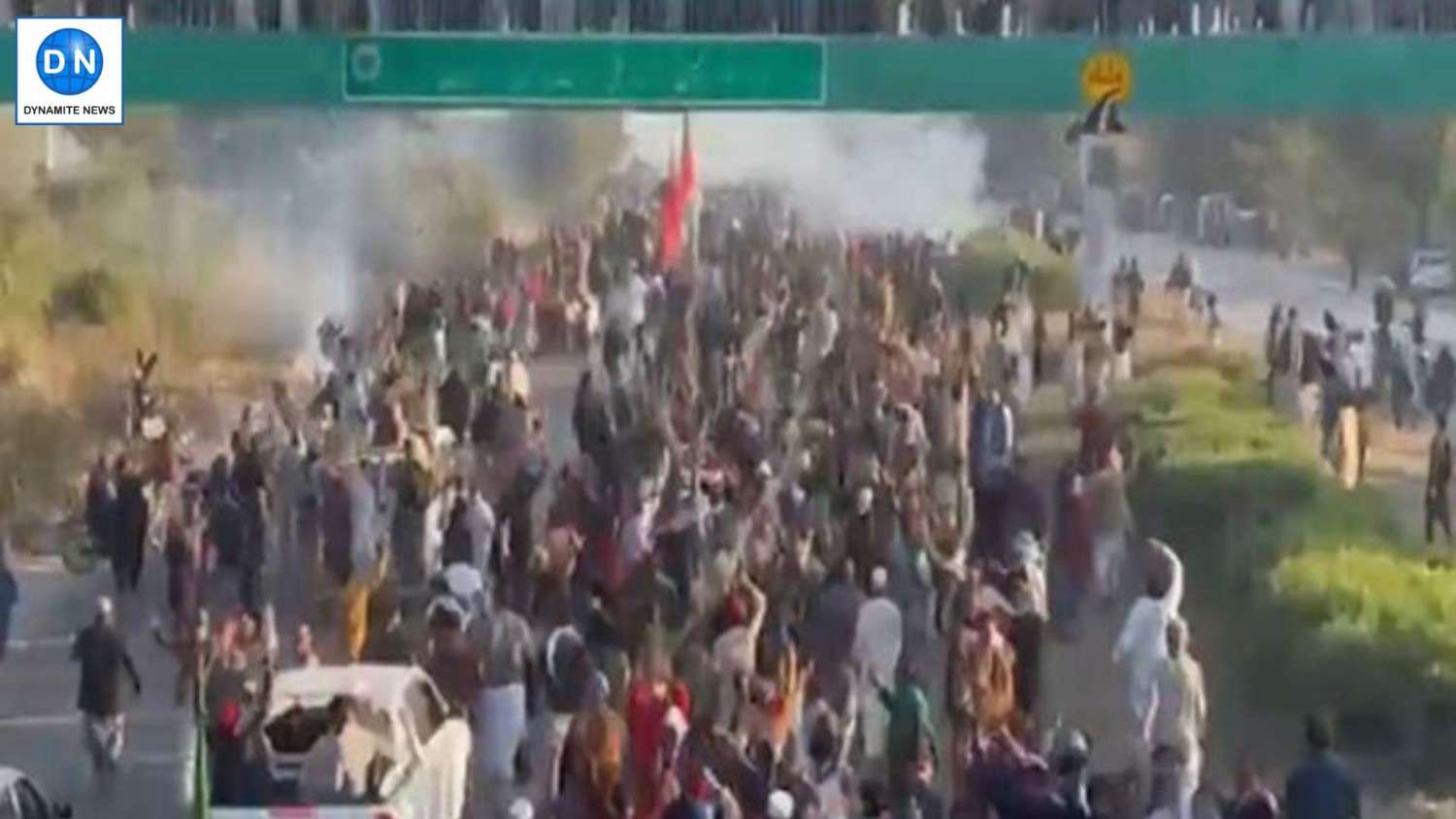 Pakistan Tehreek-e-insaf party’s supporters protesting for Imran Khan's release