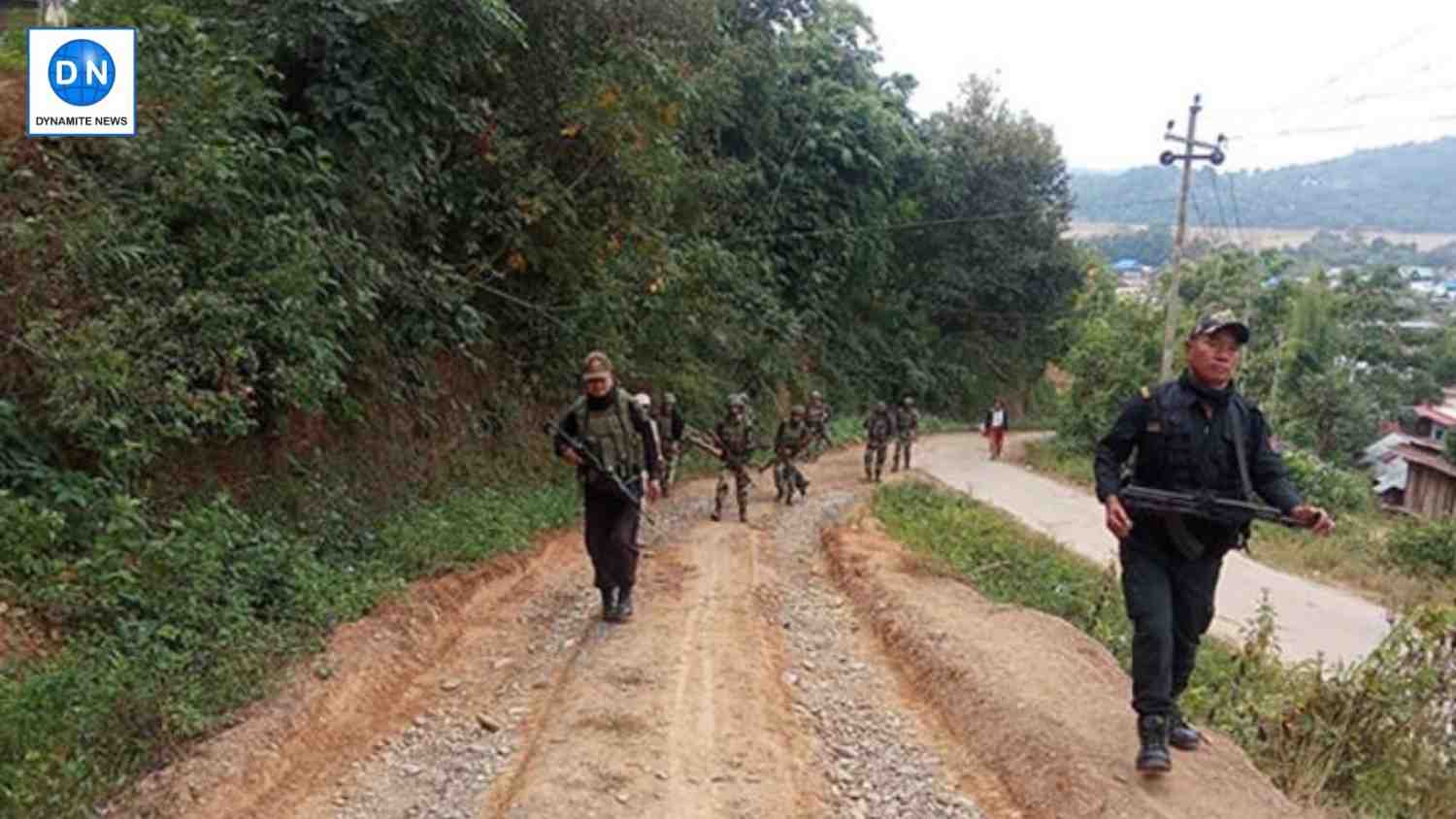 Search operations conducted by security forces in Manipur