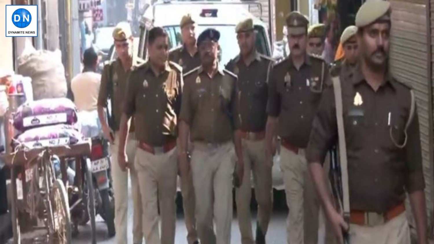 Police hold flag march near Shahi Jama Masjid after violence in Sambhal