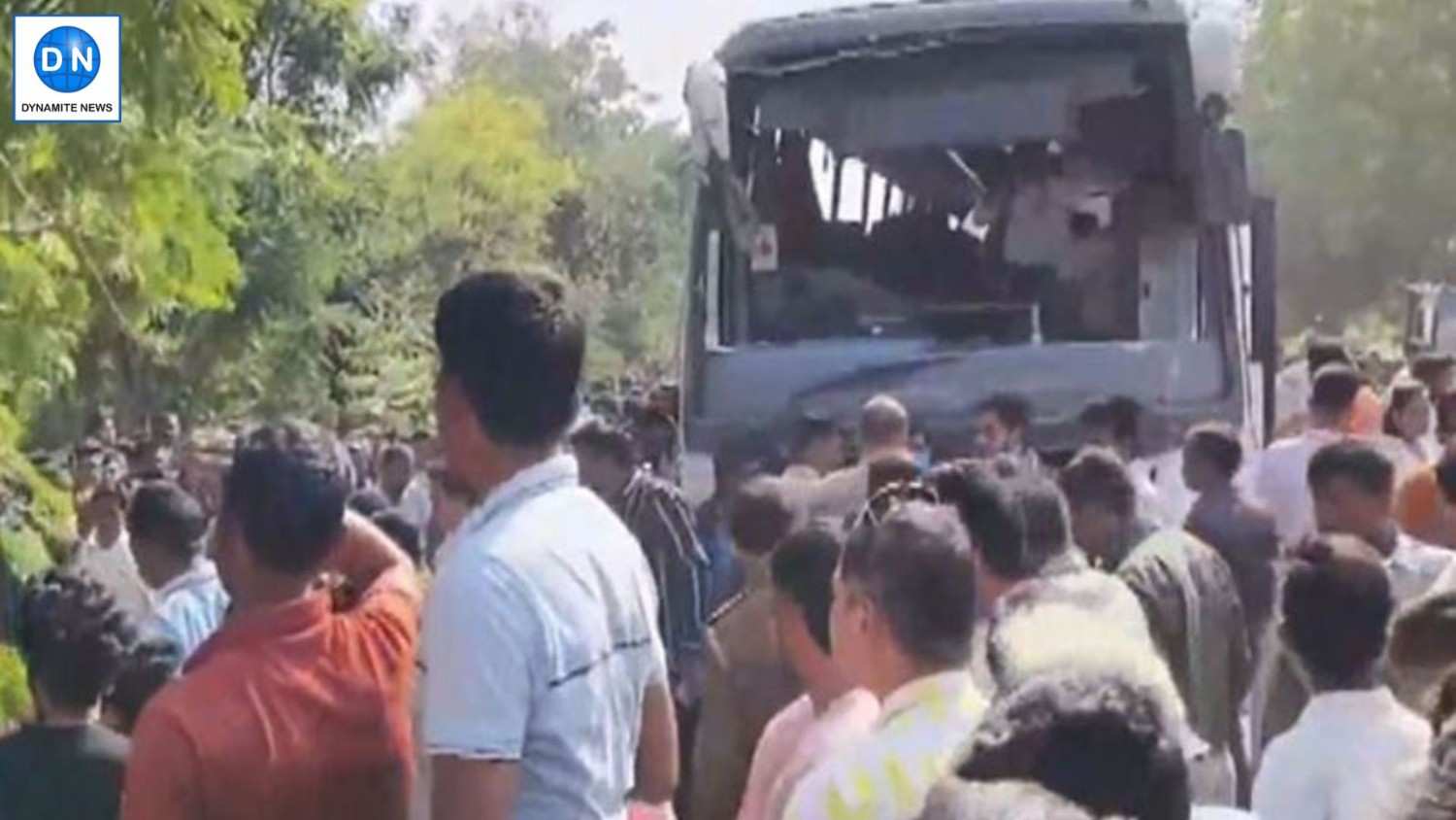 Visuals from the site of the accident