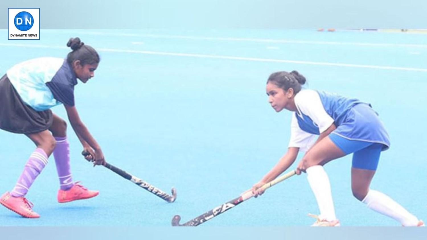 Players in action during Sub Junior Women National Championship clash