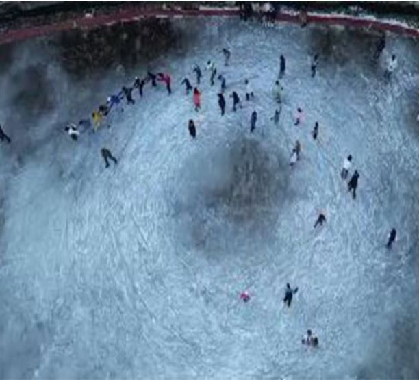 The skating season began earlier than usual this year