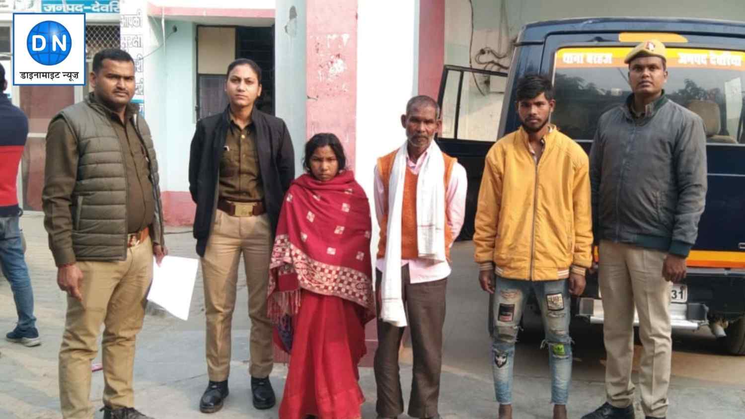 पुलिस की गिरफ्त में आरोपी