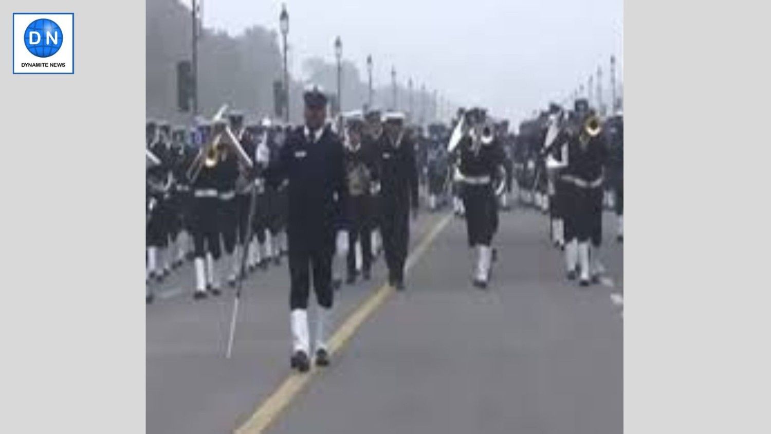 Defence personnel take part in Republic Day 2025 rehearsal