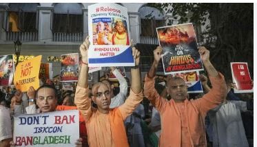 Iskcon devotees join in prayers