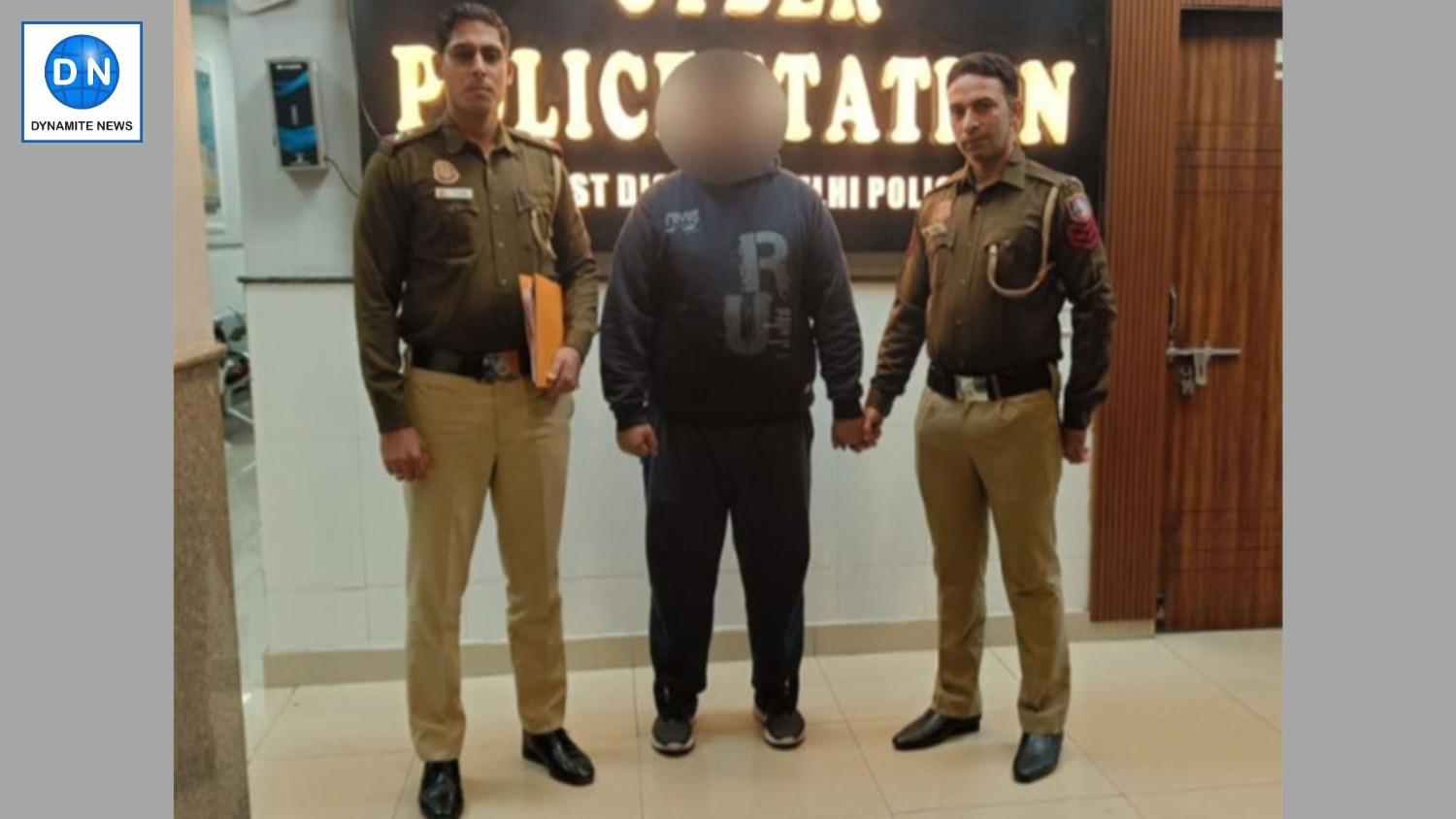 The accused with Delhi Police