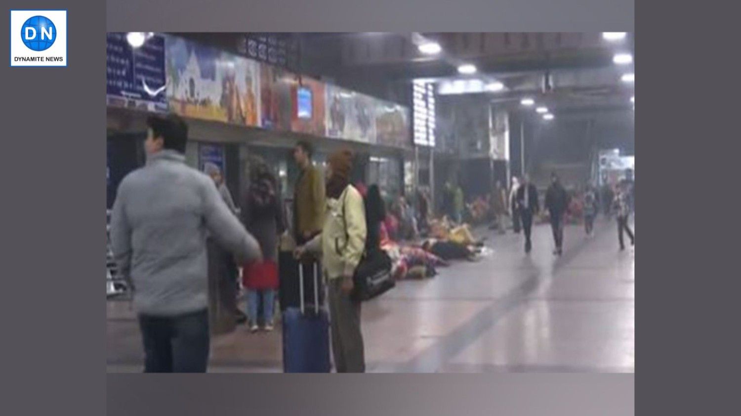 A visual from the New Delhi railway station