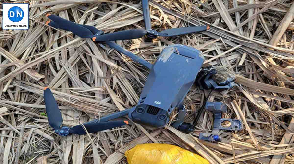 Drone and a pack of suspected heroine