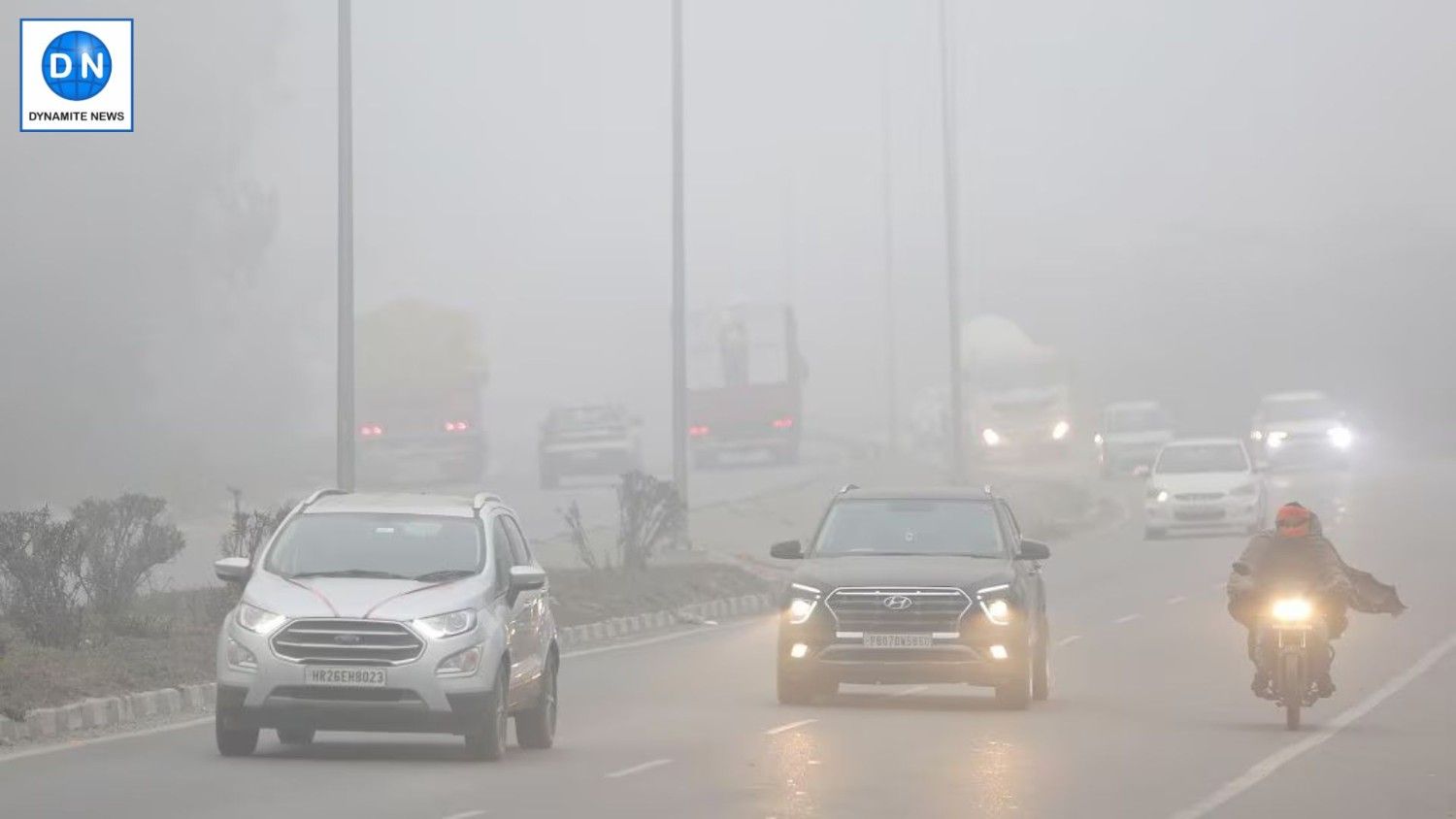 Dense fog over North India