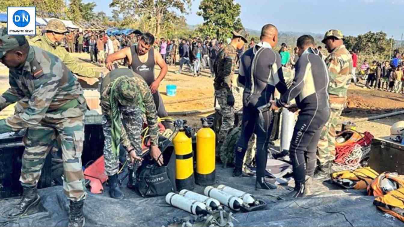 India Army Divers getting prepped for the rescue mission