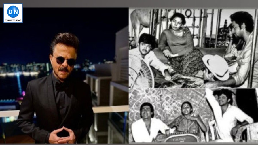 Anil Kapoor and monochrome picture of 'Hum Paanch'