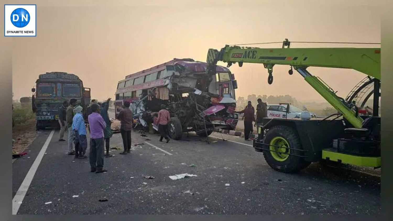 4 die in bus accident on Suryapet-Khammam highway