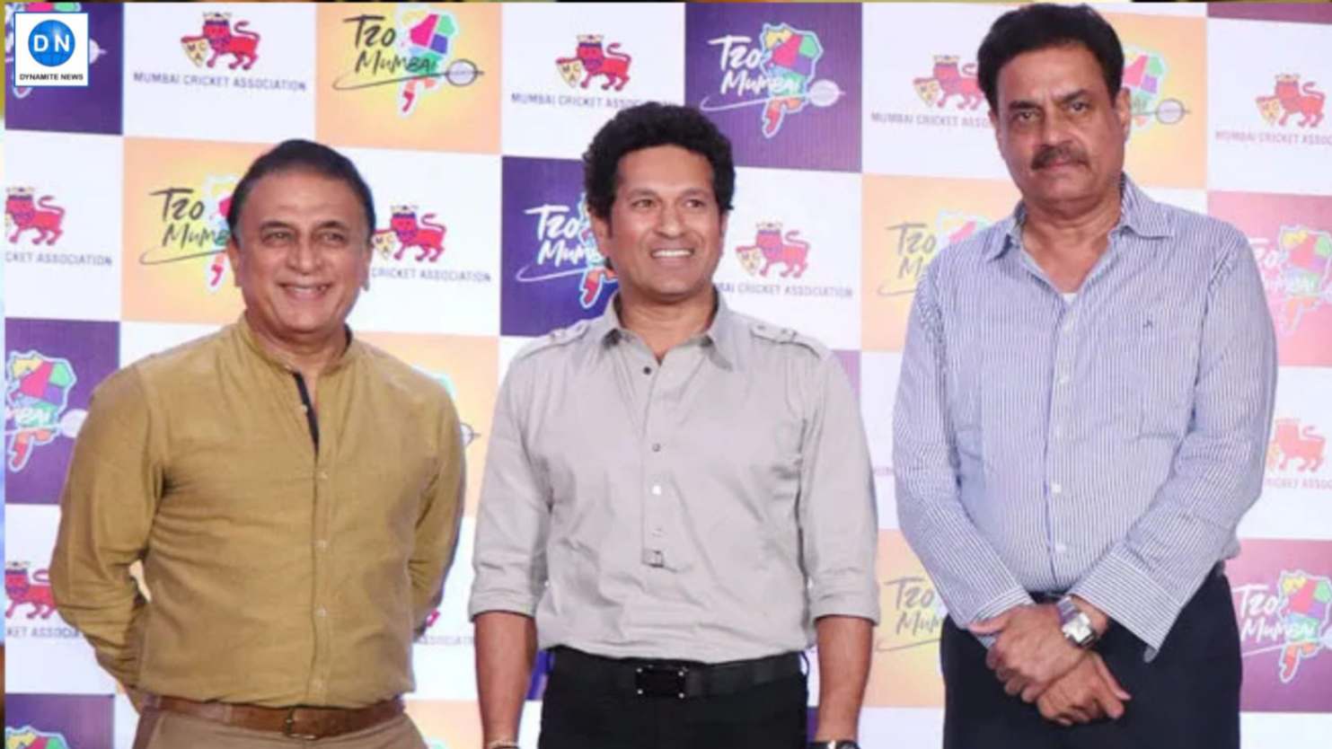 Ex-India cricketers Sunil Gavaskar, Sachin Tendulkar, Dilip Vengsarkar