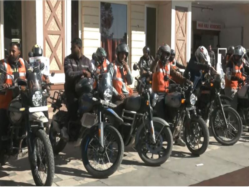 Bike rally for road safety awareness