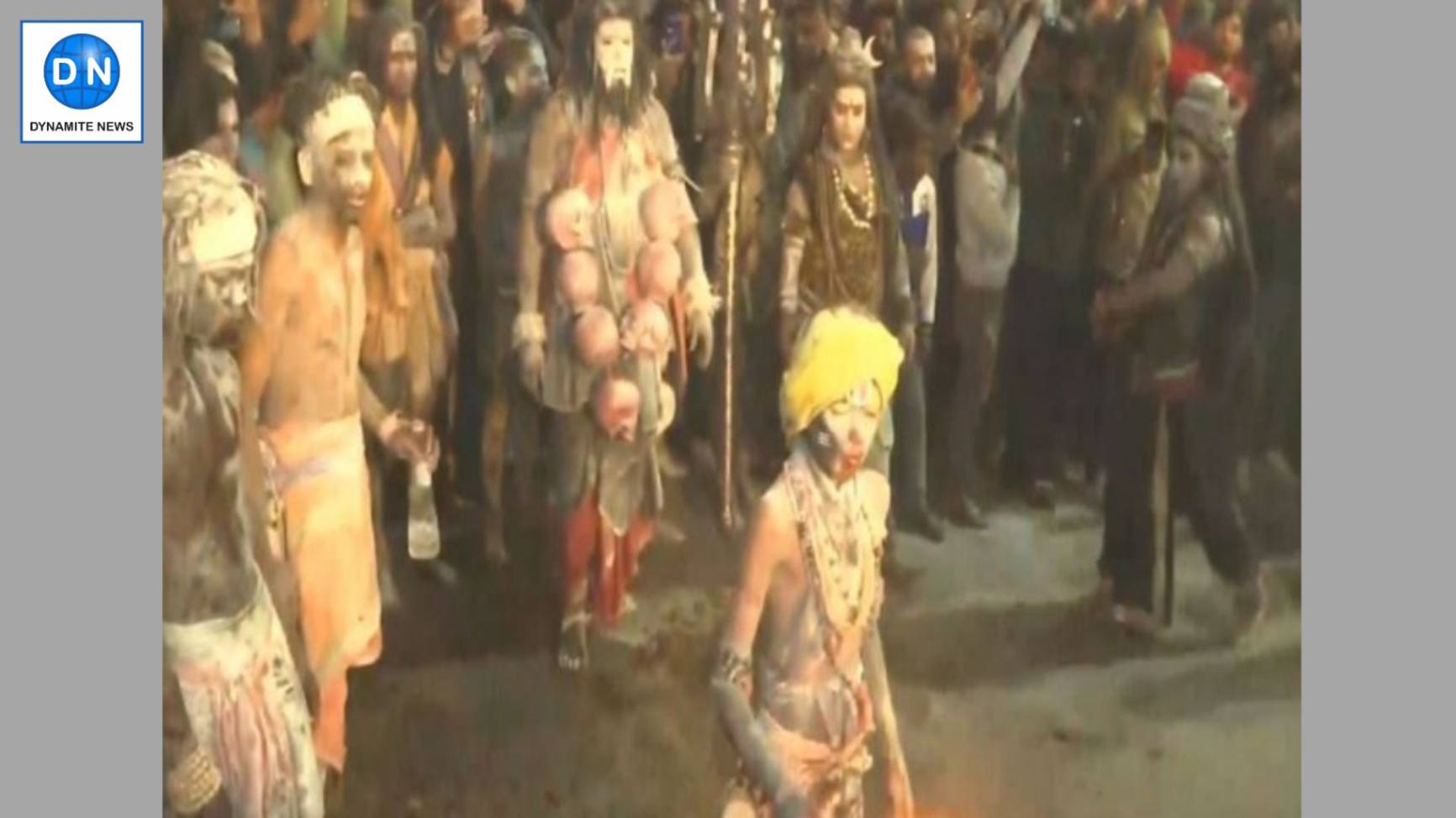 Aghori artists play Masaan Holi in Prayagraj