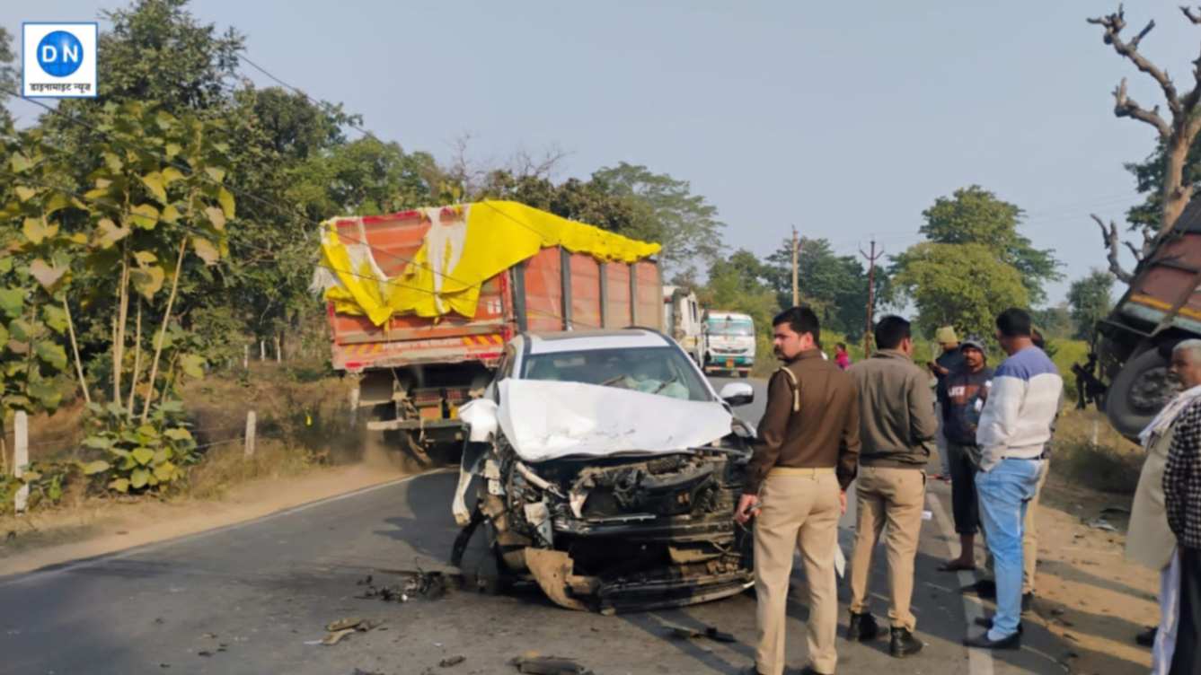 विधायक की गाड़ी का हुआ एक्सीडेंट