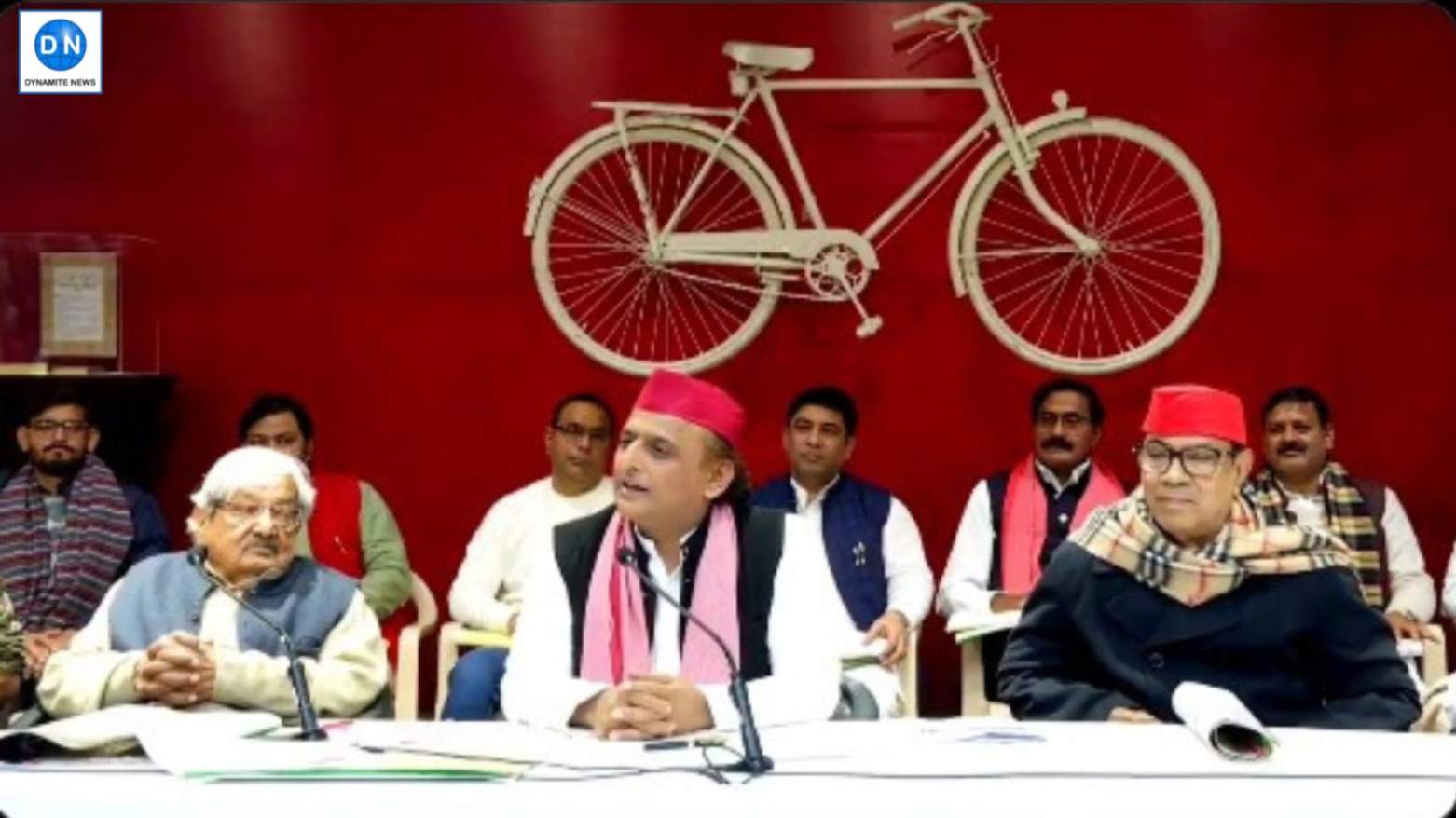 SP Chief Akhilesh Yadav addresses press conference