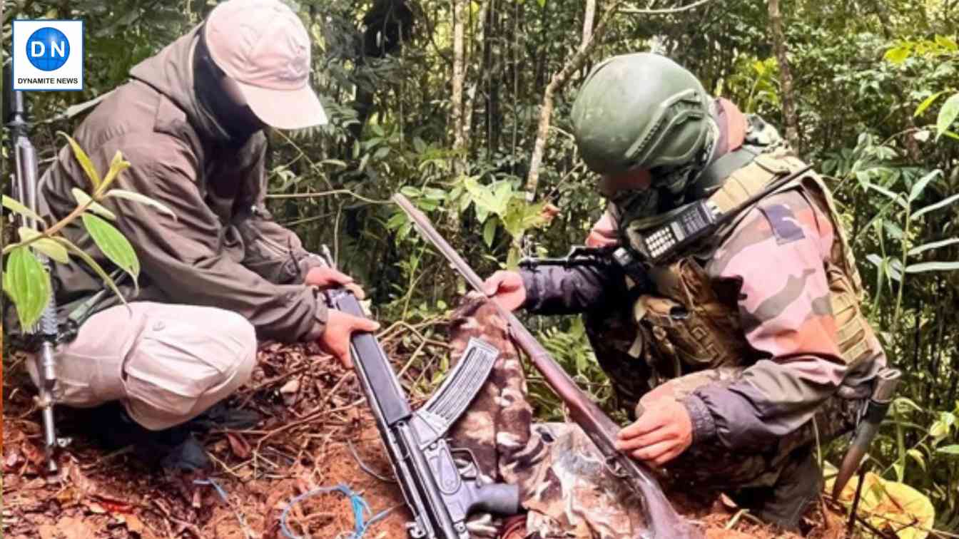 Weapons recovered by security forces