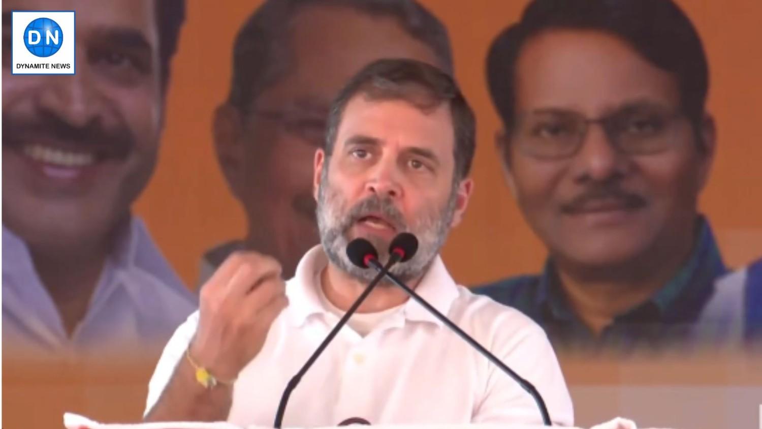 LoP Rahul Gandhi address a rally in Patna