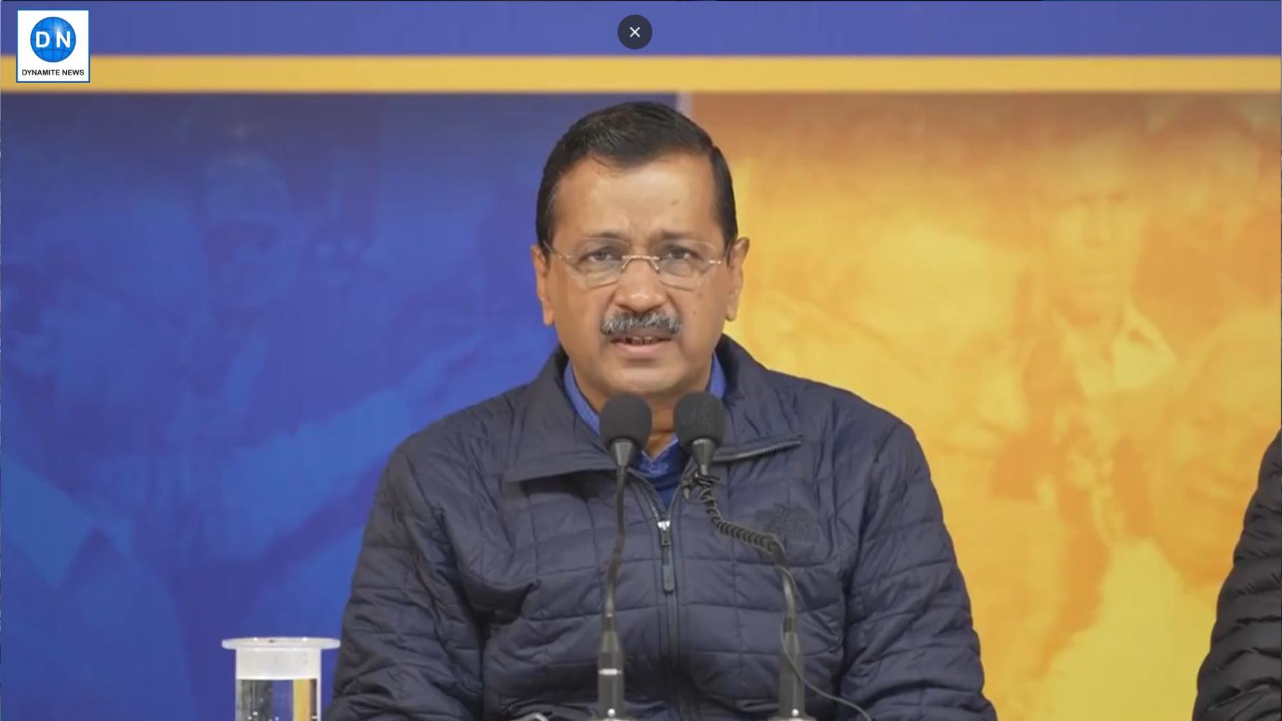 AAP Supremo Arvind Kejriwal  addresses presser