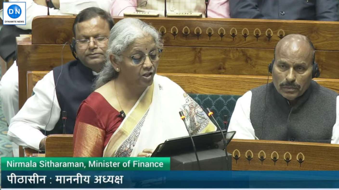 Nirmala Sitharaman presents Budget in Parliament