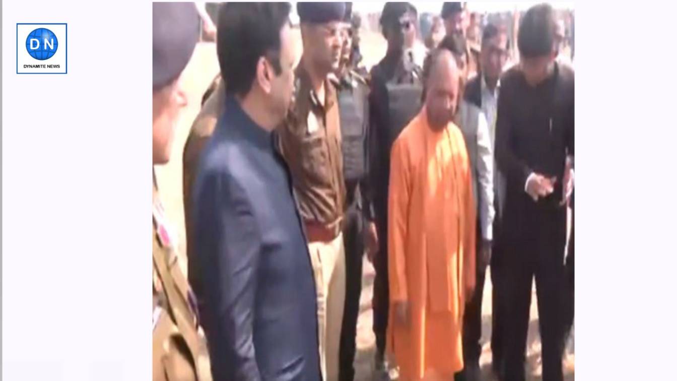 Uttar Pradesh CM Yogi Adityanath at Prayagraj