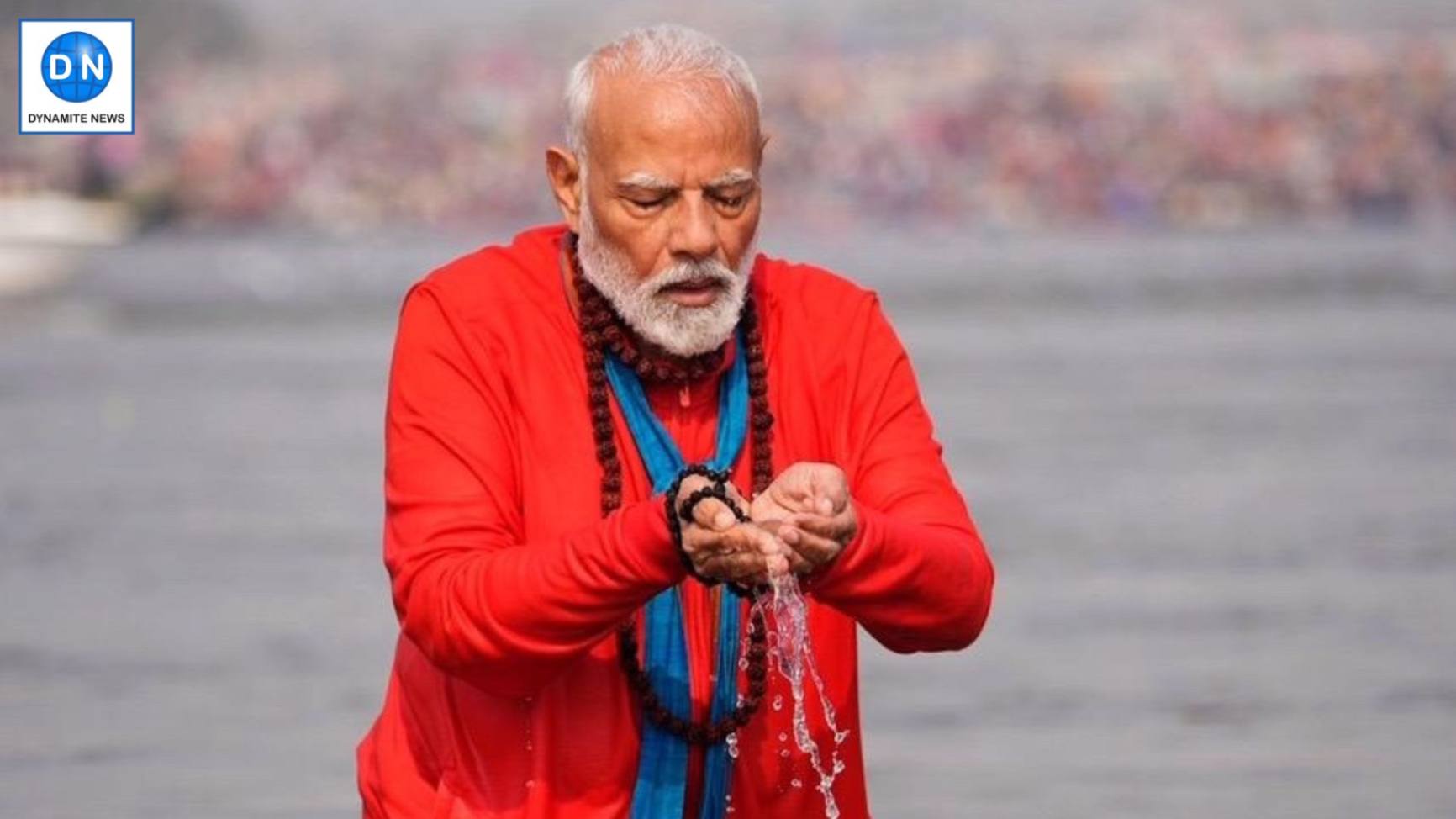 PM Modi takes holy dip at Sangam