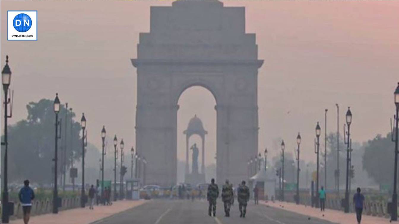 Early morning view of India Gate