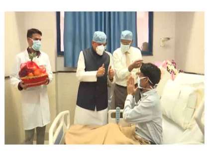 MP CM Mohan Yadav meeting with the patient