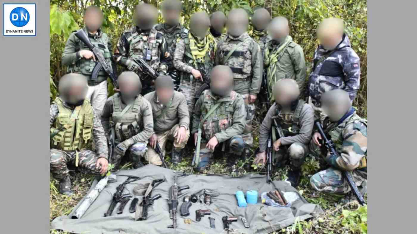 Weapons recovered during joint operations