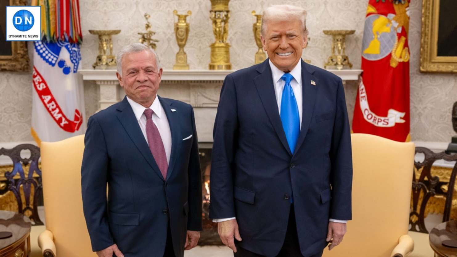 King Abdullah II of Jordan & US President Donald Trump