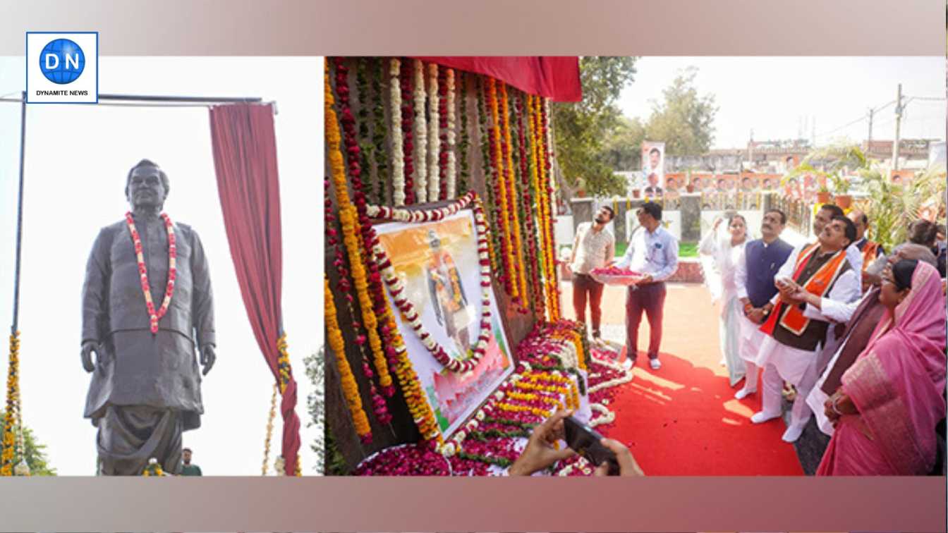 MP CM Mohan Yadav unveiled statue of former PM Late Atal Bihari Vajpayee