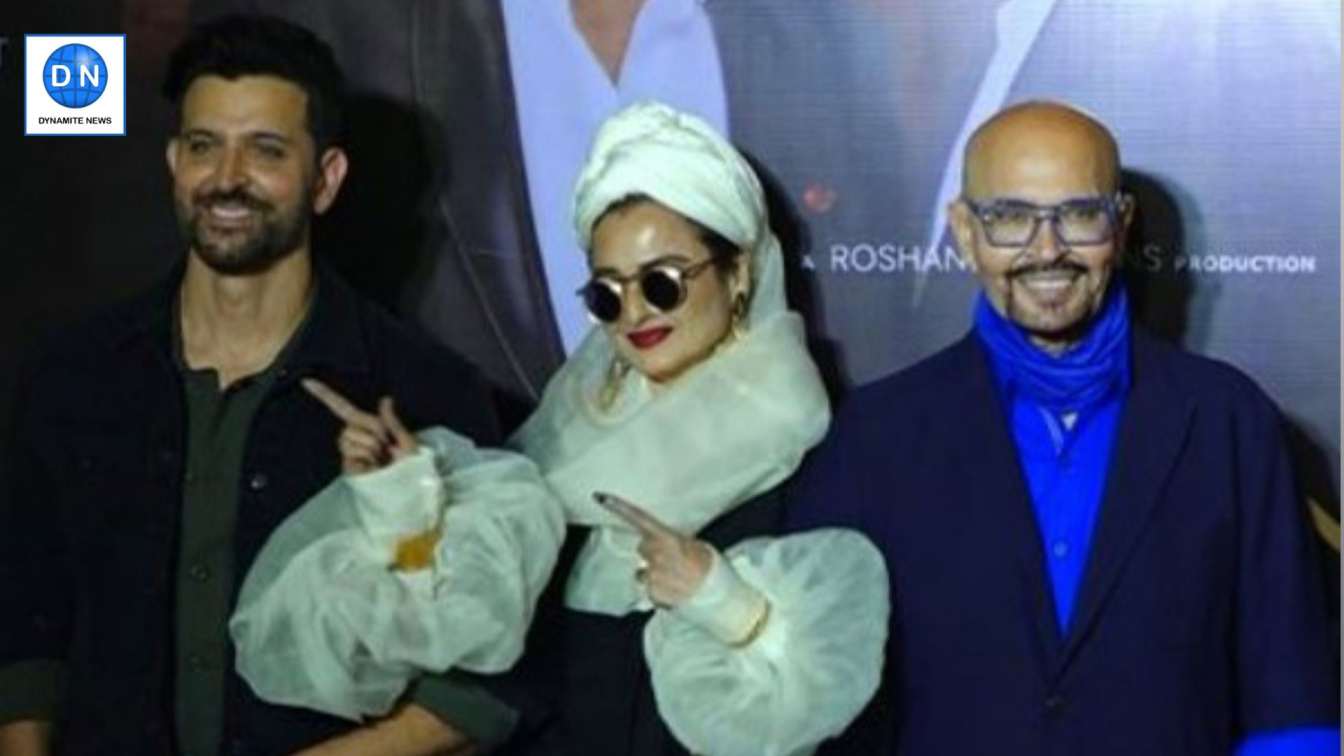 Celebs Rekha, Hrithik Roshan and Rakesh Roshan