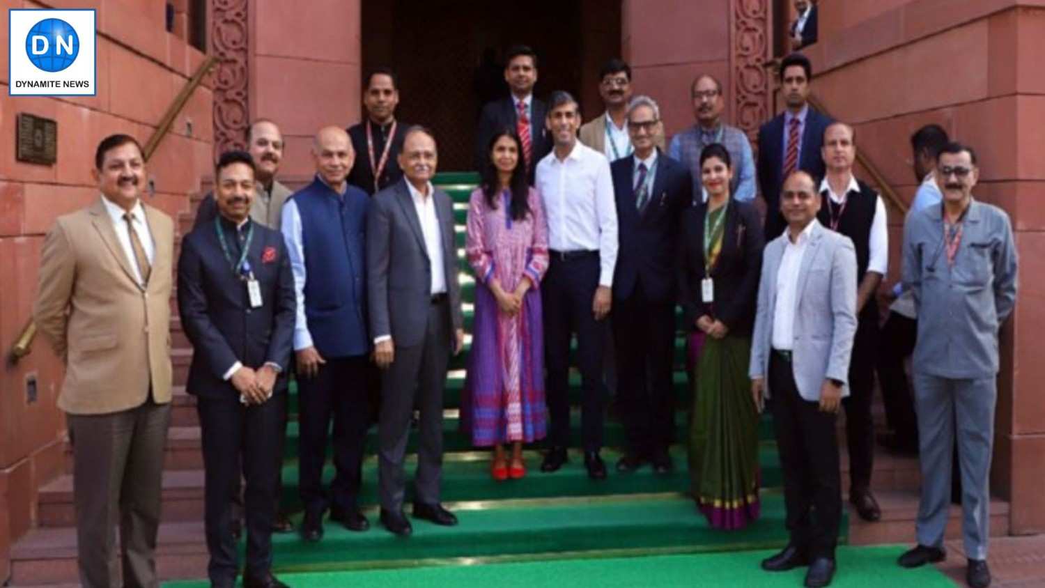 Ex UK Prime Minister Rishi Sunak visits parliament with his family