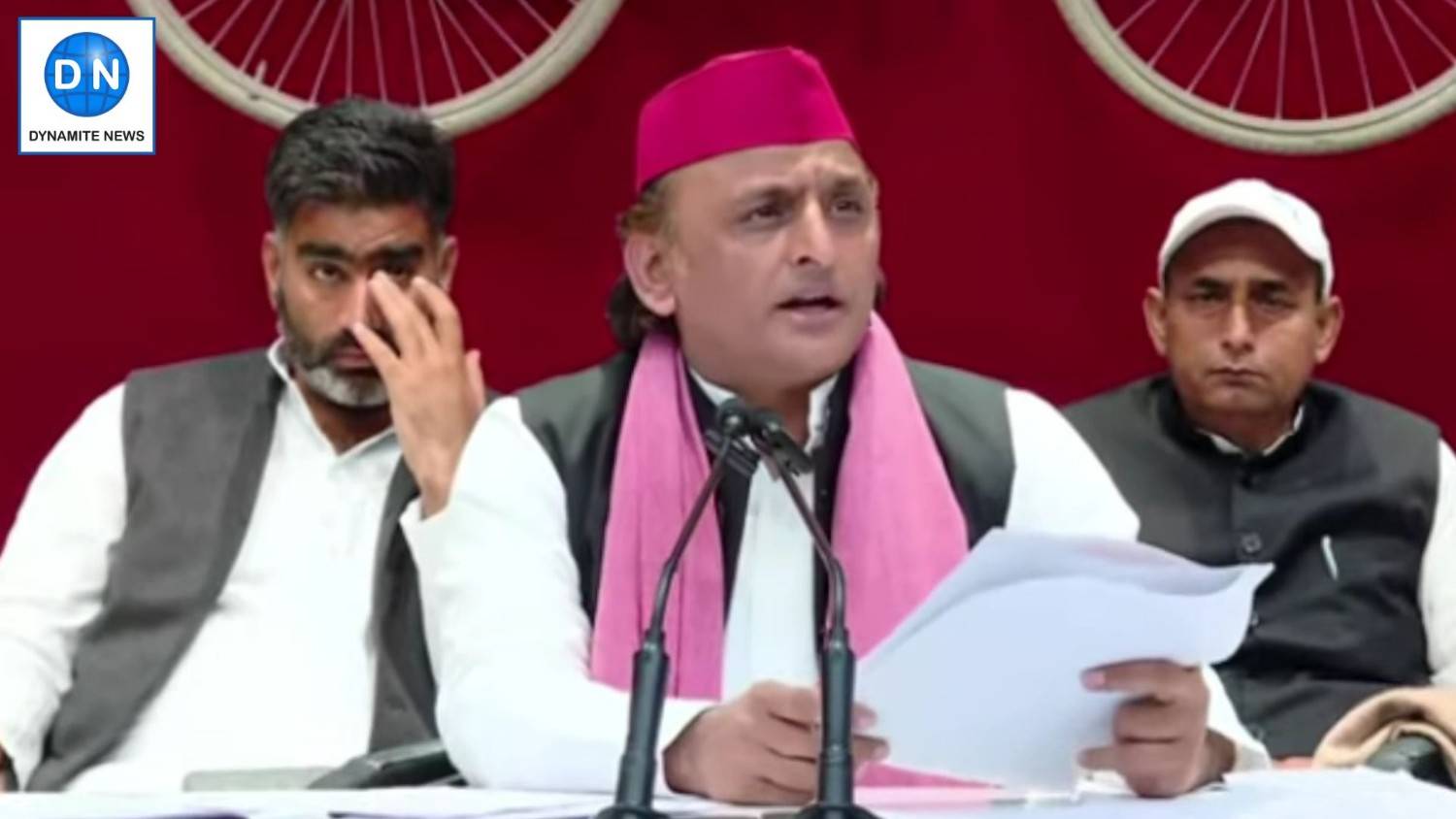 SP Chief Akhilesh Yadav addressees Press Conference in Lucknow