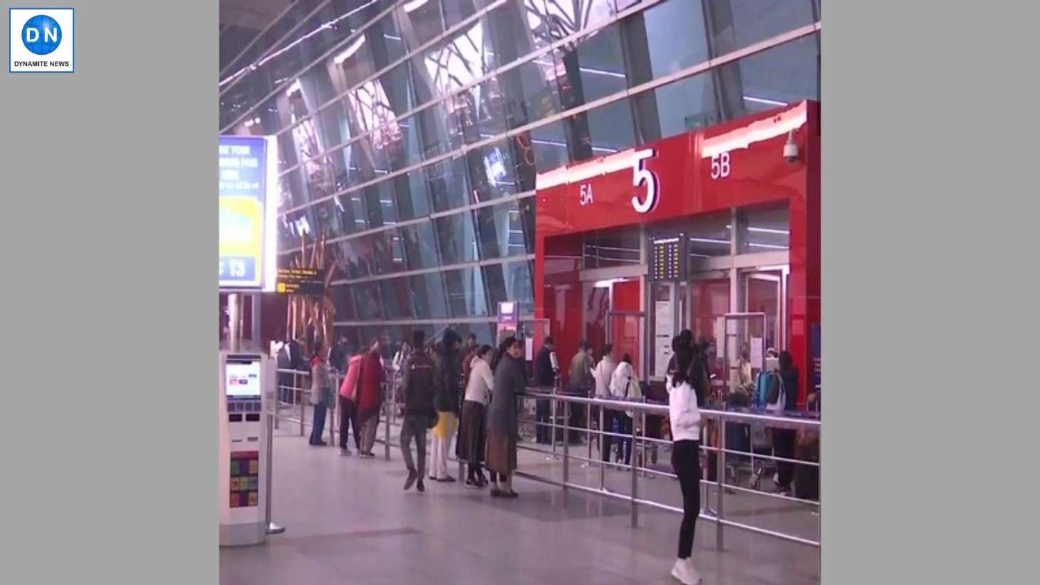 Delhi airport's entry gate